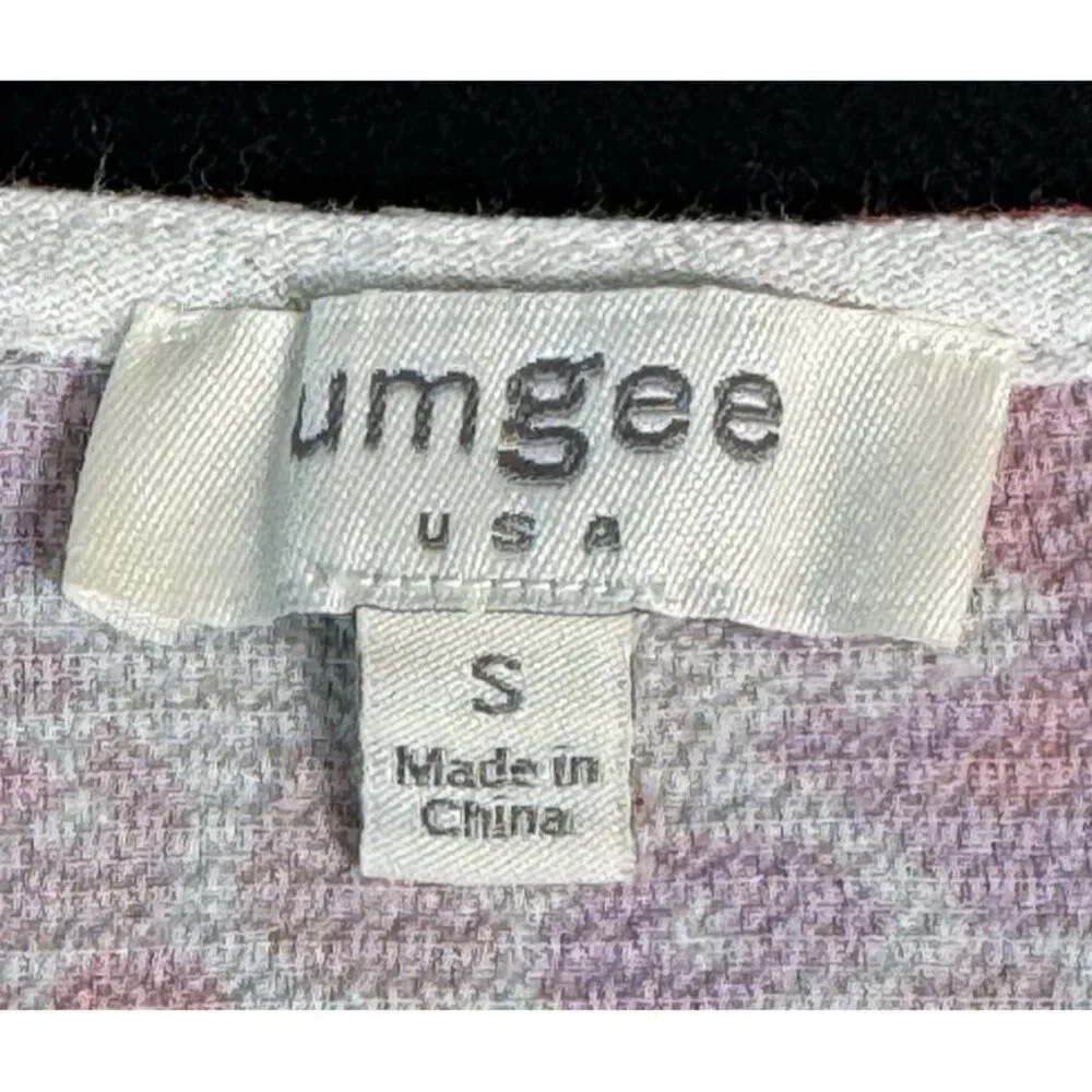 Umgee USA Womens Size S Linen Cotton Blend Floral Print Fringe Tunic Top - Picture 6 of 8